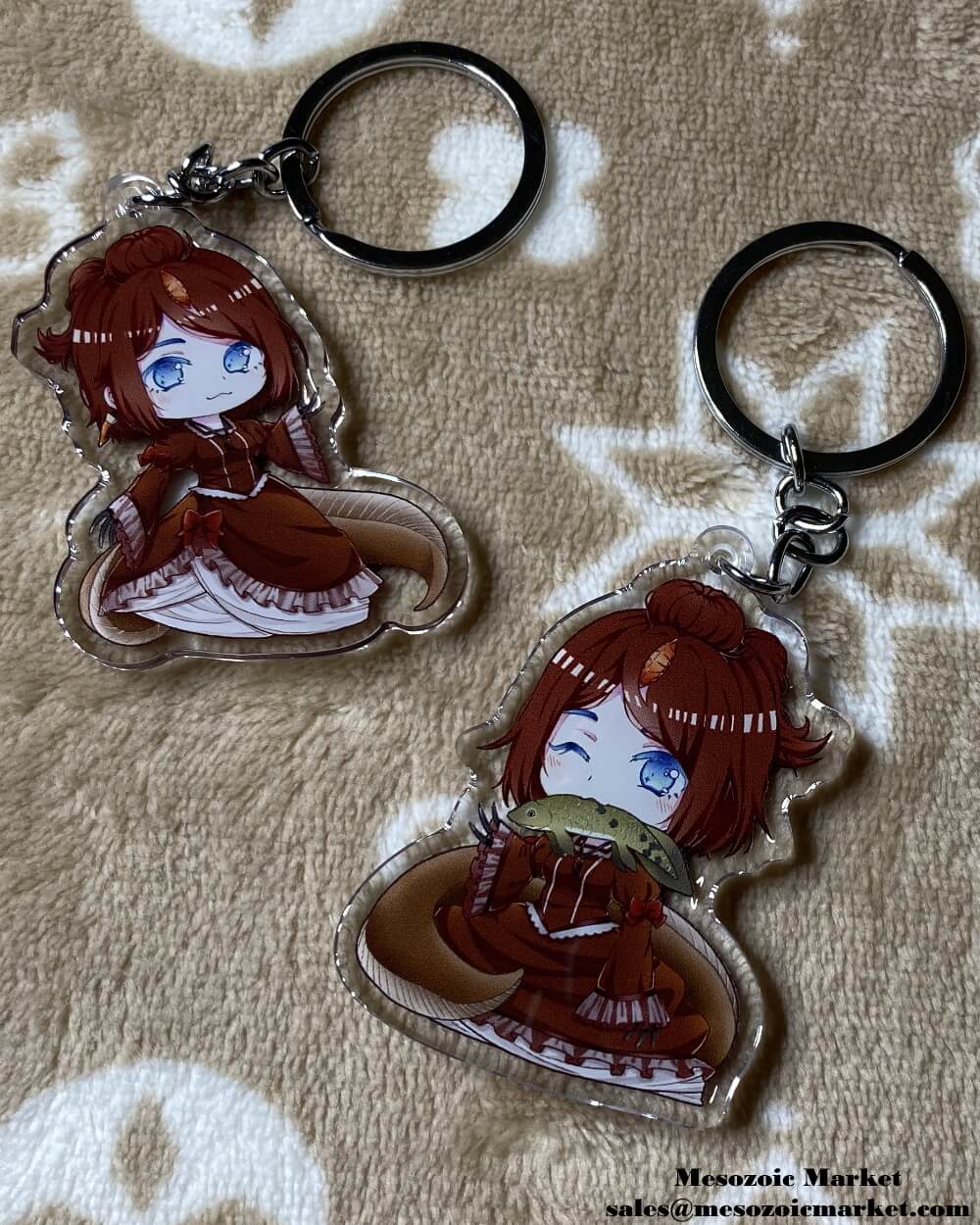 Anime hot sale girl keychain